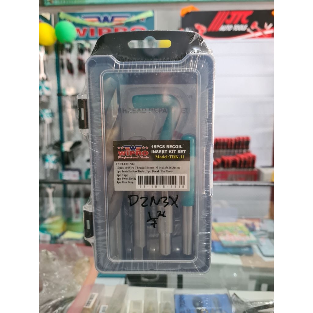 Wipro Recoil Insert Kit Set / Alat Repair Baut Set Wipro / Thread Repair Kit Recoil
