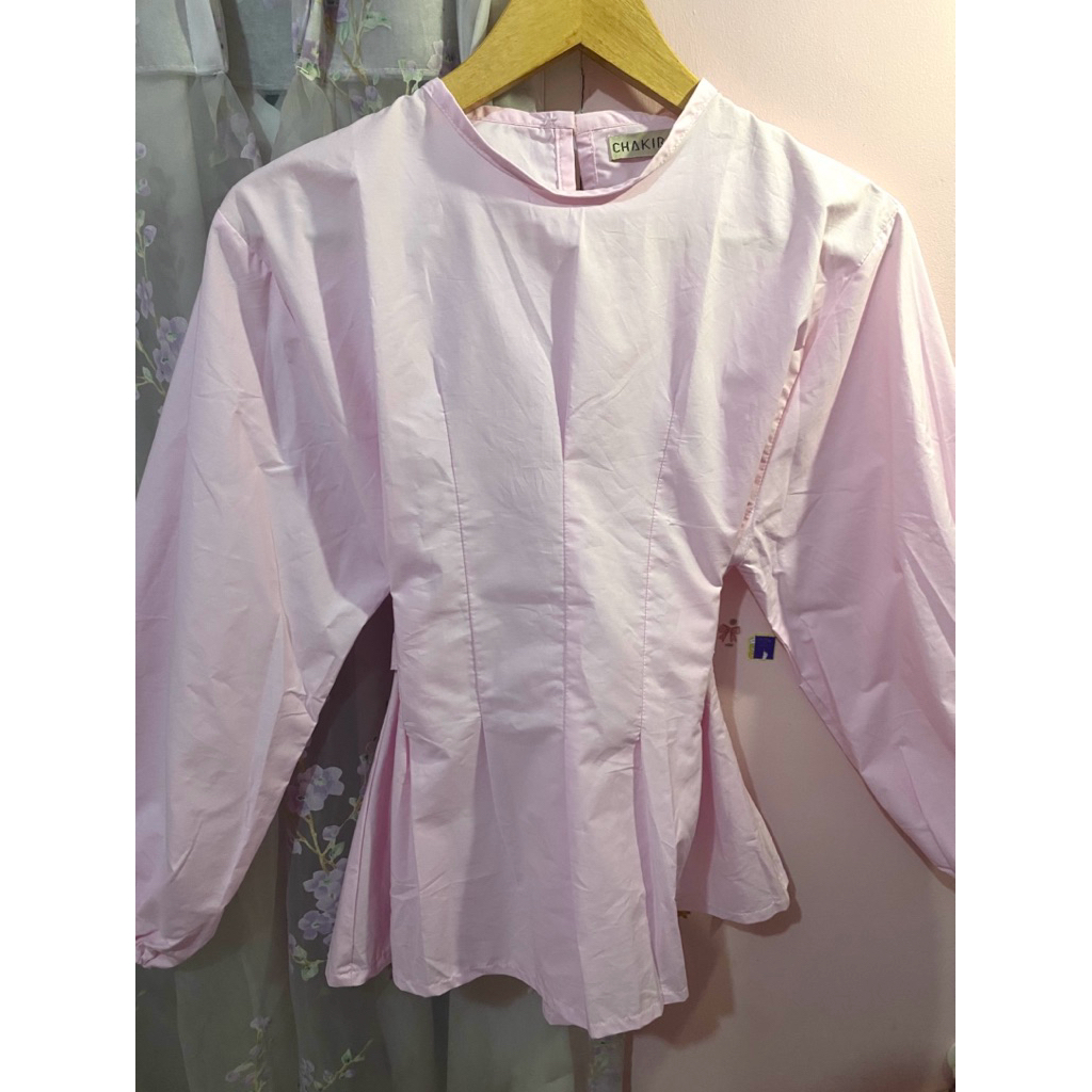 Preloved Chakira Cella Blouse Cotton Warna Candy Pink