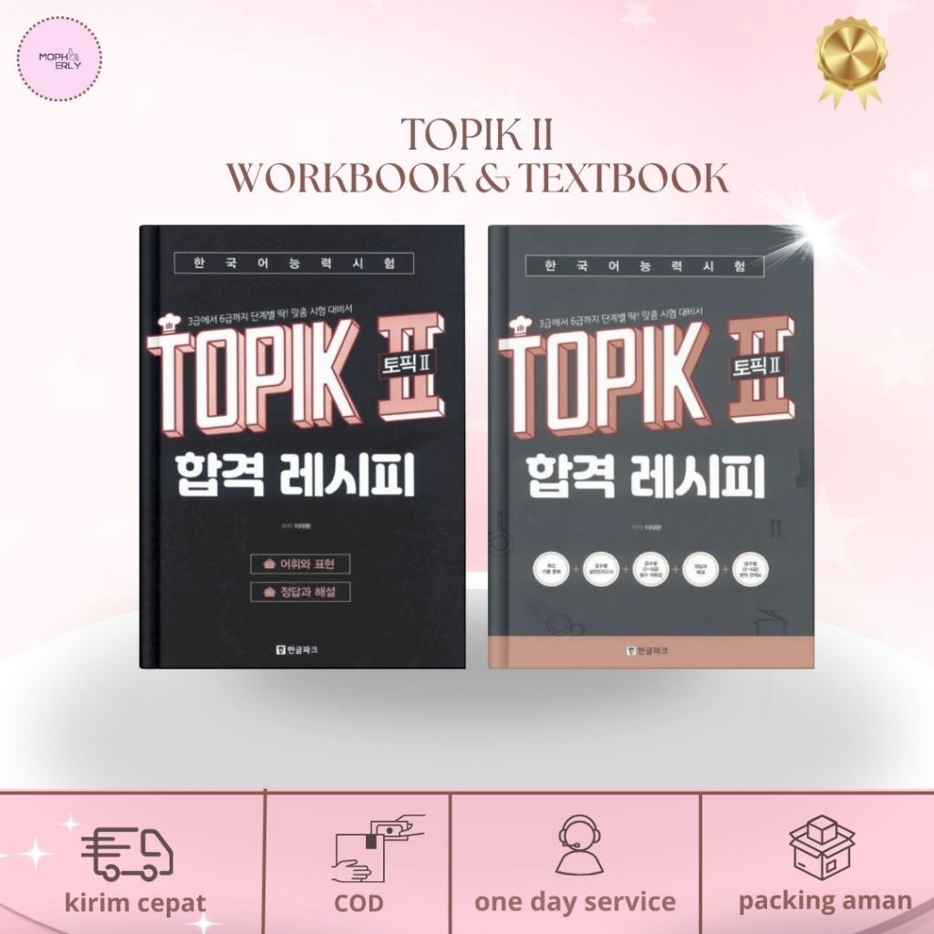 Buku Belajar Berbahasa Korea Guide TOPIK II Textbook & Workbook