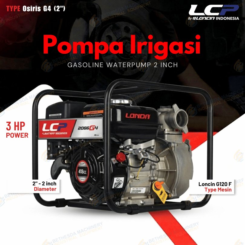 Pompa 2" Gasoline Waterpump 2inch 3 HP 5 HP Loncin