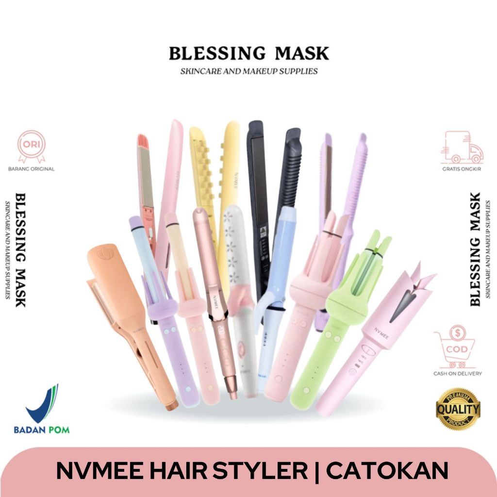NVMEE - Catokan Pelurus Rambut Saturn | Libra | Scorpio | Sagitarius - Hair Styler Mudah Digunakan