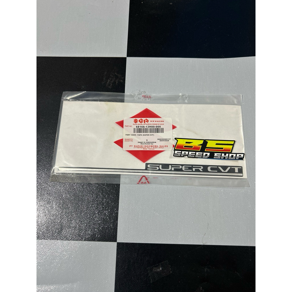 Stripping stiker sticker super cvt box filter suzuki skywave hayate Ori SGP
