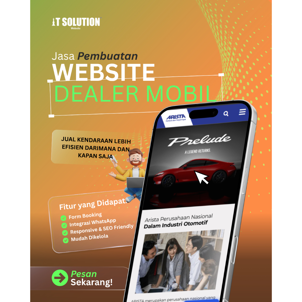Butuh Website Dealer Mobil Profesional? IT Solution Siap Membuat Website Dealer Mobil Modern