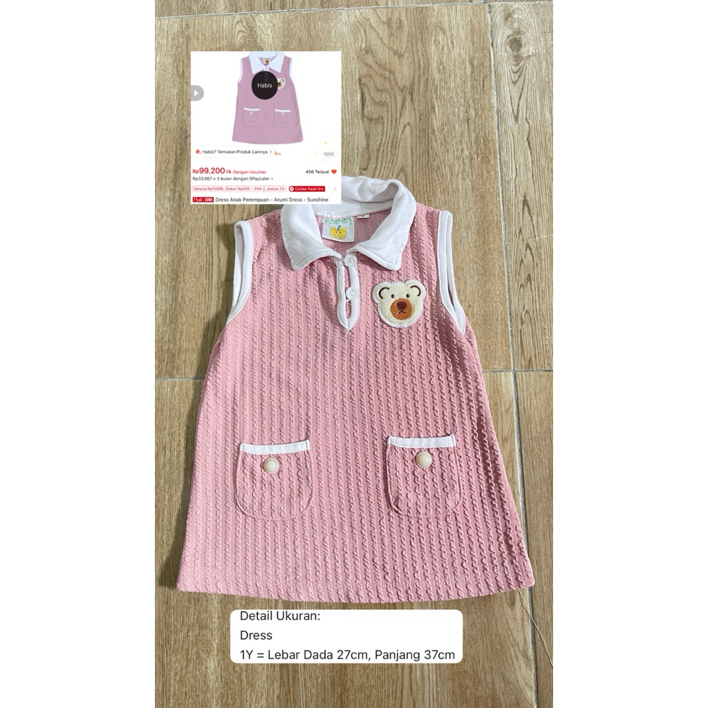 One set dress overall setcel top atsan rokcel jumper romper jumpsuit baju kutung gaun gamis muslim a