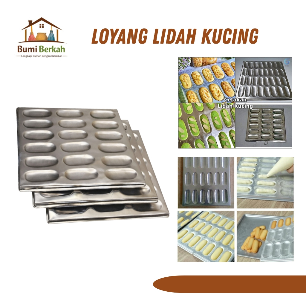 Loyang Lidah Kucing Loyang Kue Kering Loyang Lidah Kucing Tebal Cetakan Kue Lidah Kucing Tebal Anti 