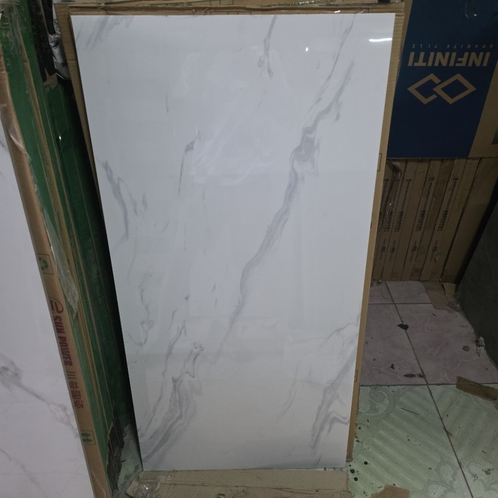 Granite 60x120 Sun Power Matera White Glazed Polished