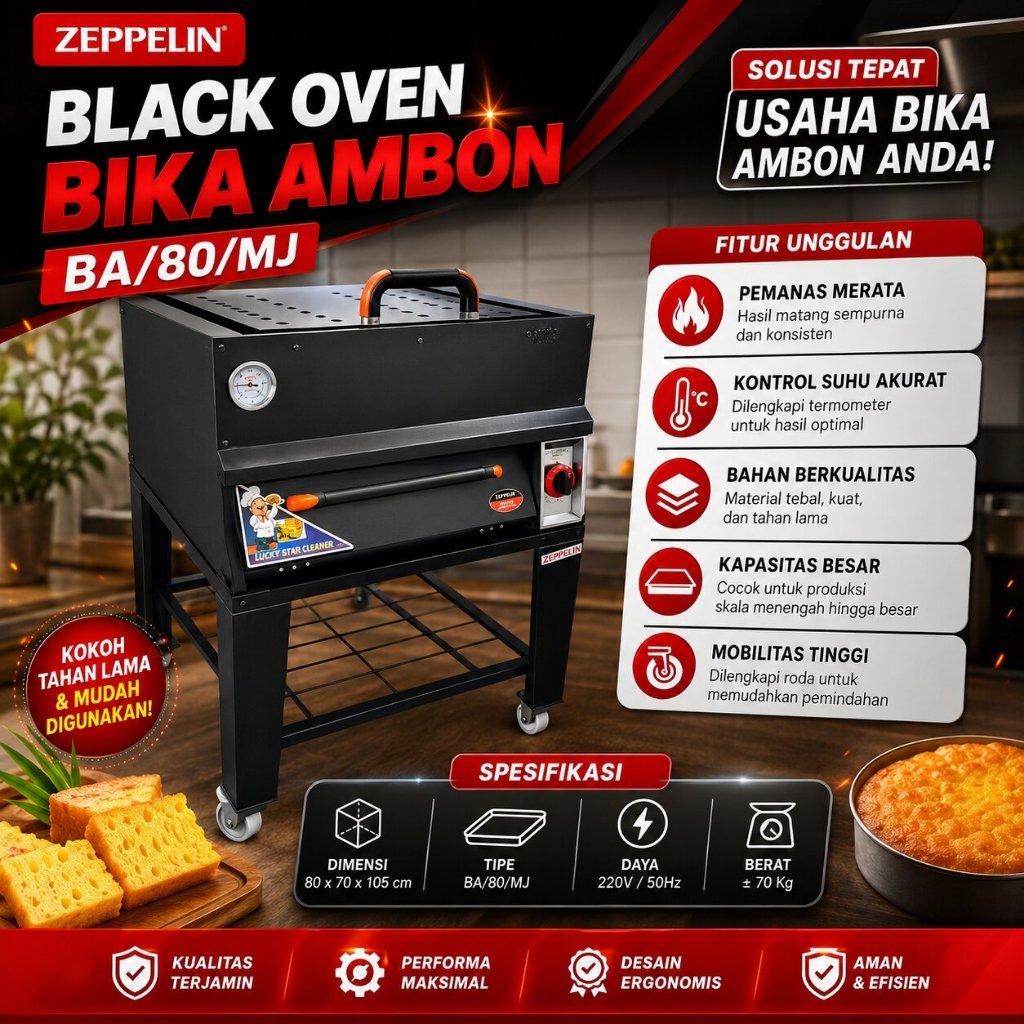 BLACK OVEN BIKA AMBON (ZEPPELIN) BA/80/MJ