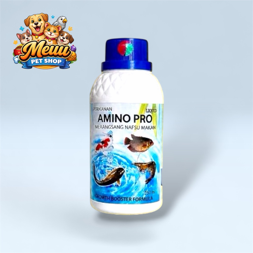 100% original AMINO PRO 250ML - Perangsang Pertumbuhan Ikan dan Perangsang Nafsu Makan ikan