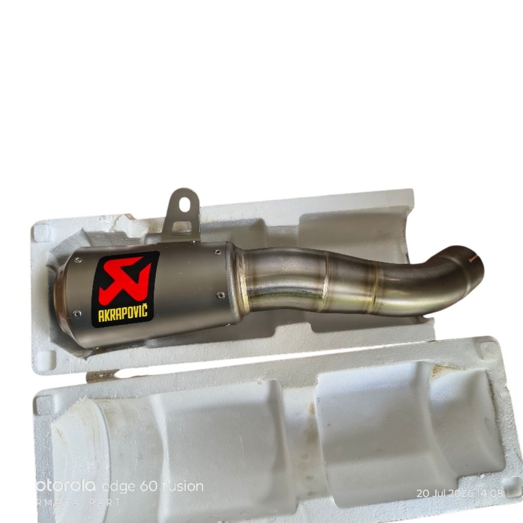 knalpot muffler yamaha r25 mt25 akrapovic slovenia ori original