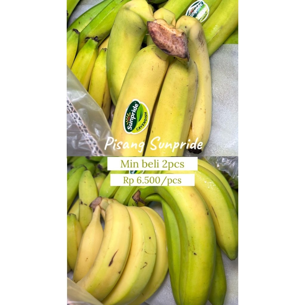 Pre Order "Buah Premium Pasar Induk" (PO Buah Premium Pasar Induk) - Pisang Sunpride