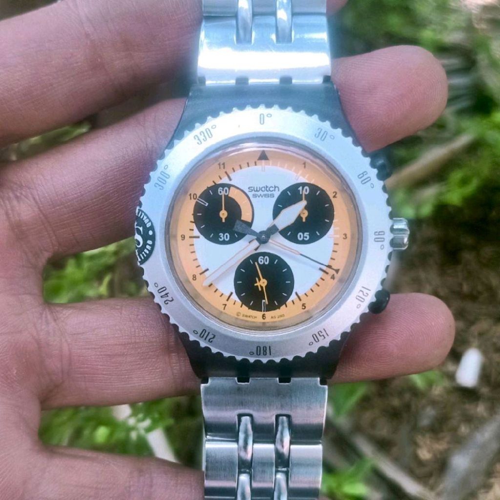 Jam Tangan Swatch Irony Chronograph Original