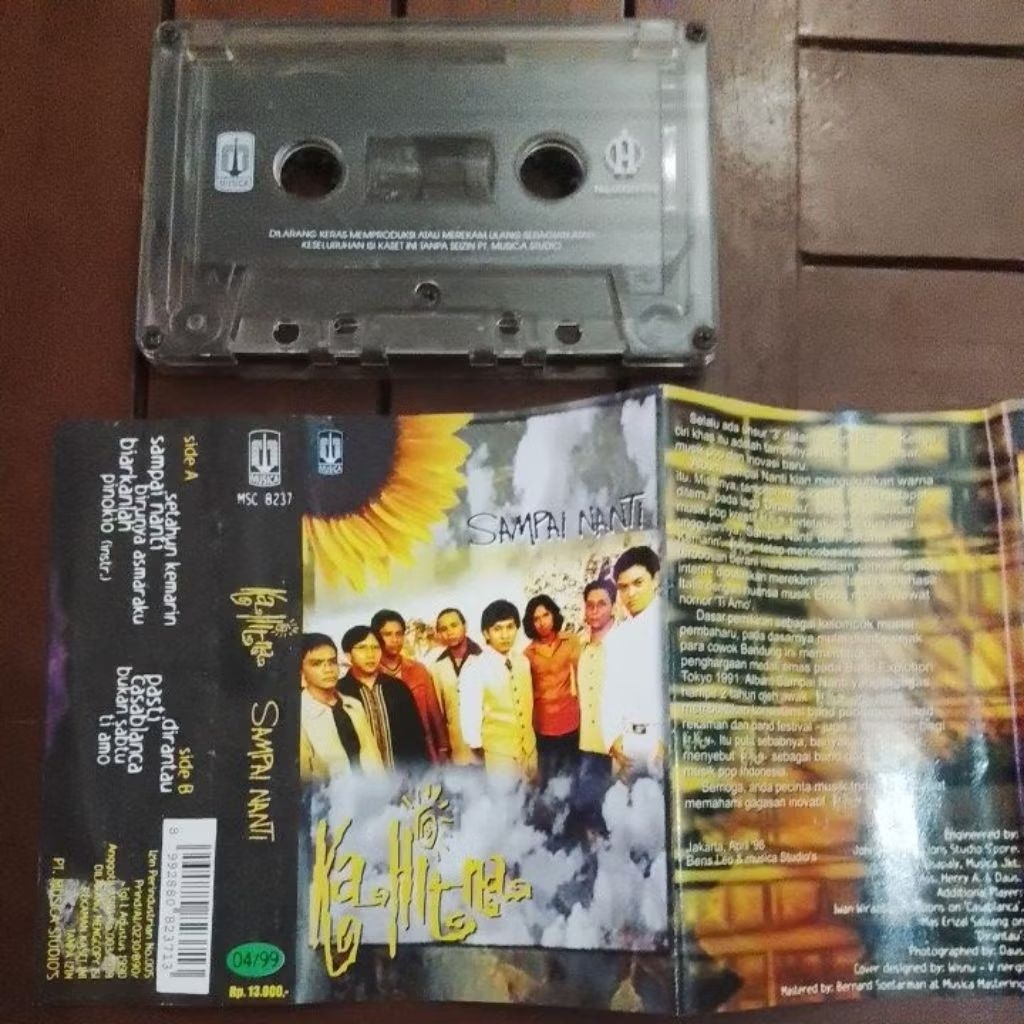 kaset lawas - Kahitna (sampai nanti) produksi Musica studio