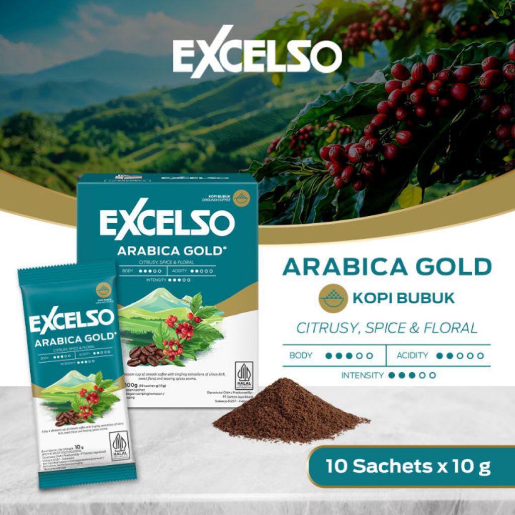 EXCELSO ARABICA GOLD KOPI SACHET