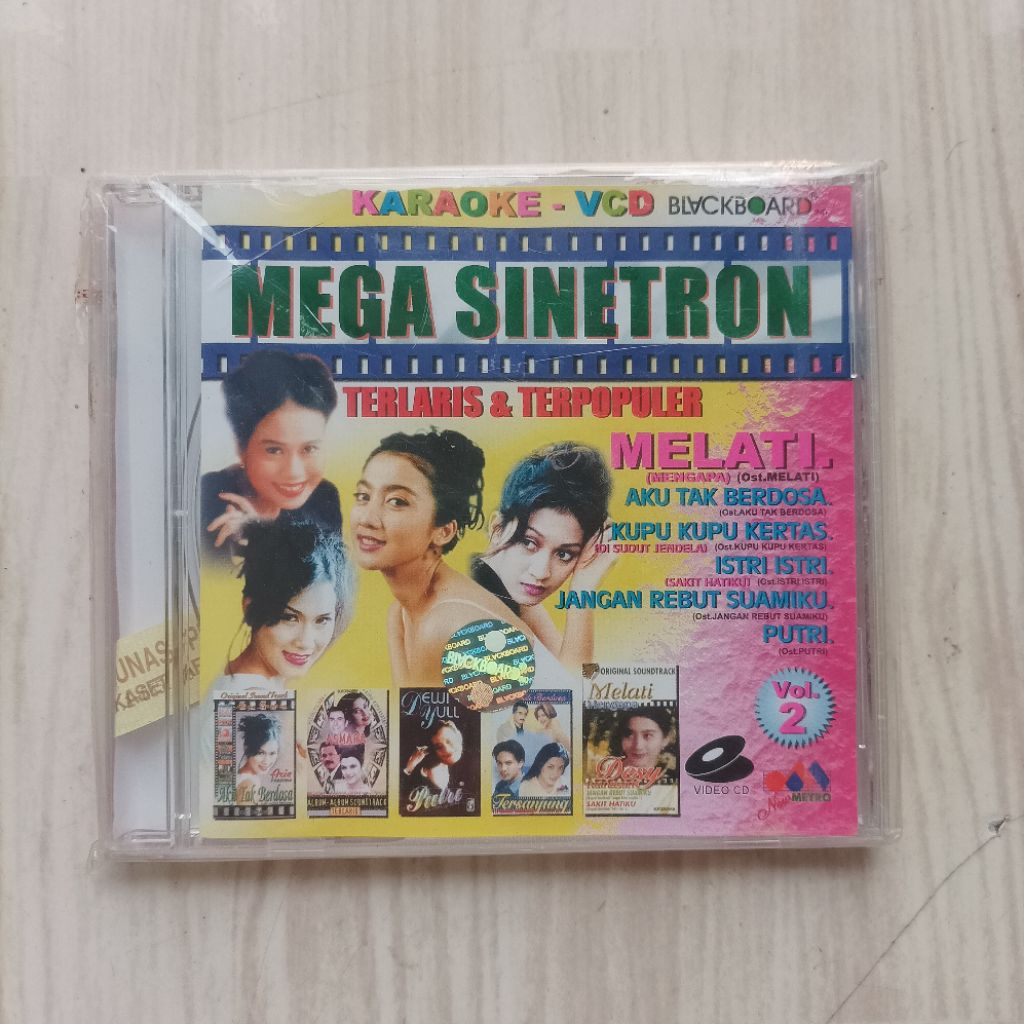 Original VCD Karaoke Musik Ost Mega Sinetron Indonesia Kupu Kupu Kertas Kasih Dipersimpangan