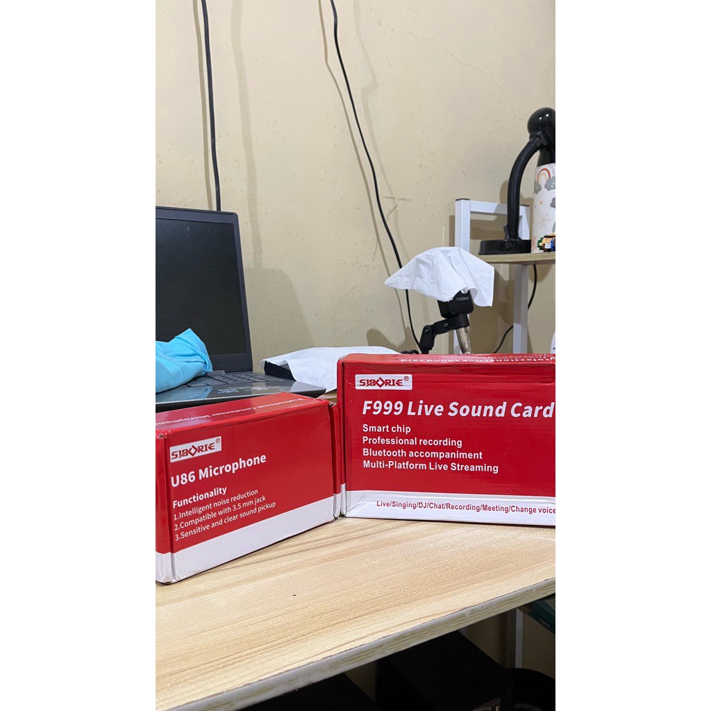Soundcard + Mic Condenser (SEPAKET)