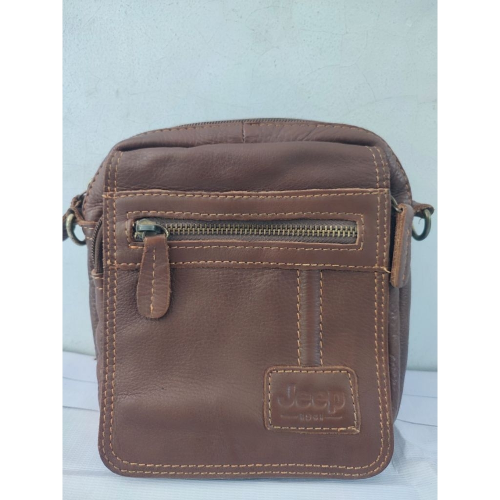 Tas Selempang/Sabuk Kulit Asli Jeep