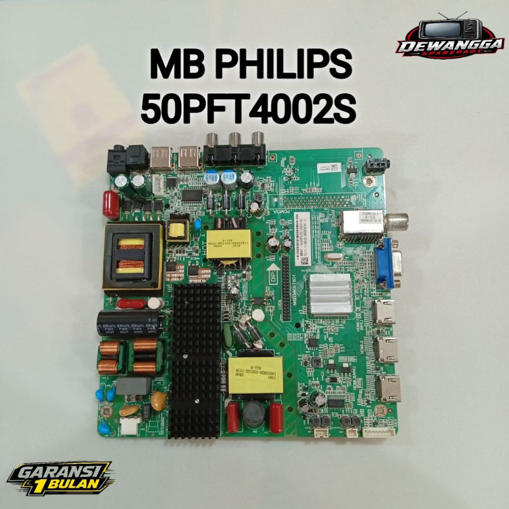 MB TV PHILIPS 50PTF4002S - MAINBOARD MOTHERBOARD MOBO PHILIPS 50PTF4002S