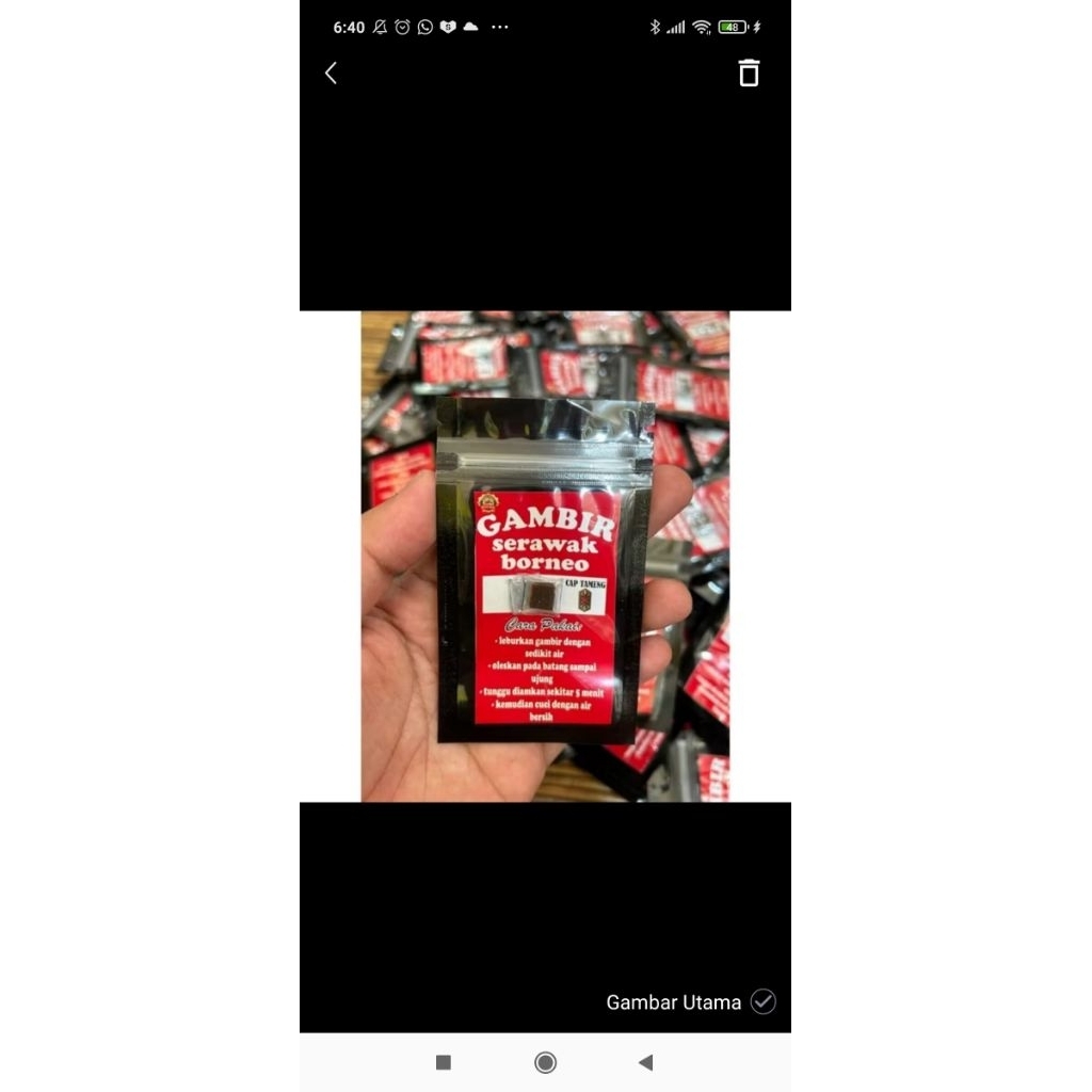 GAMBIR SERAWAK BORNEO ORIGINAL KALIMANTAN SILAHKAN