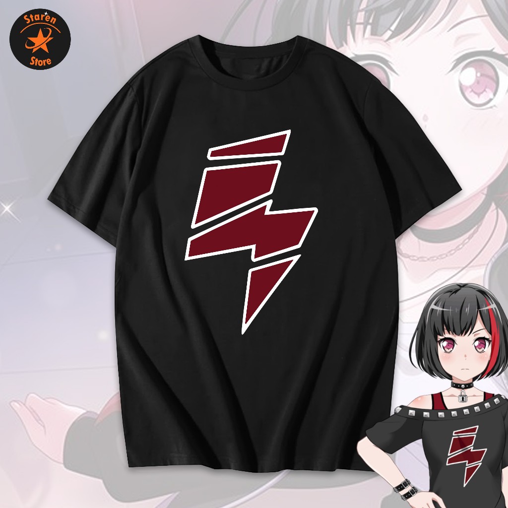 Kaos Anime Bang Dream Ran Mitake Unisex Bahan Cotton Combed Premium Nyaman