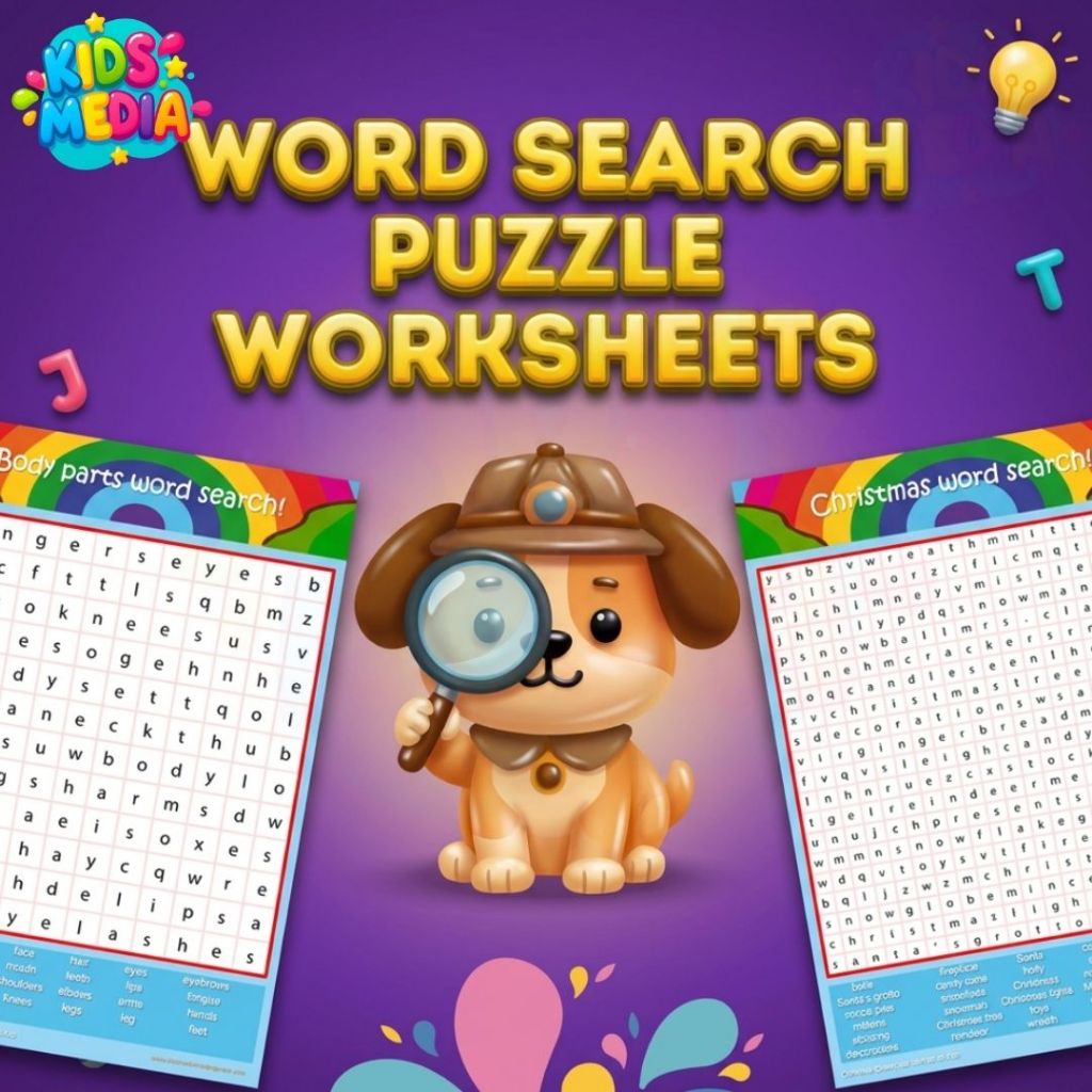 [K0266] Word Search Puzzle Worksheets | Puzzle Edukatif Anak