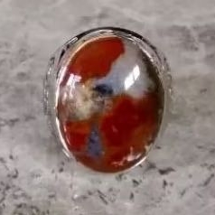 Cincin Akik Pancawarna Garut Motif