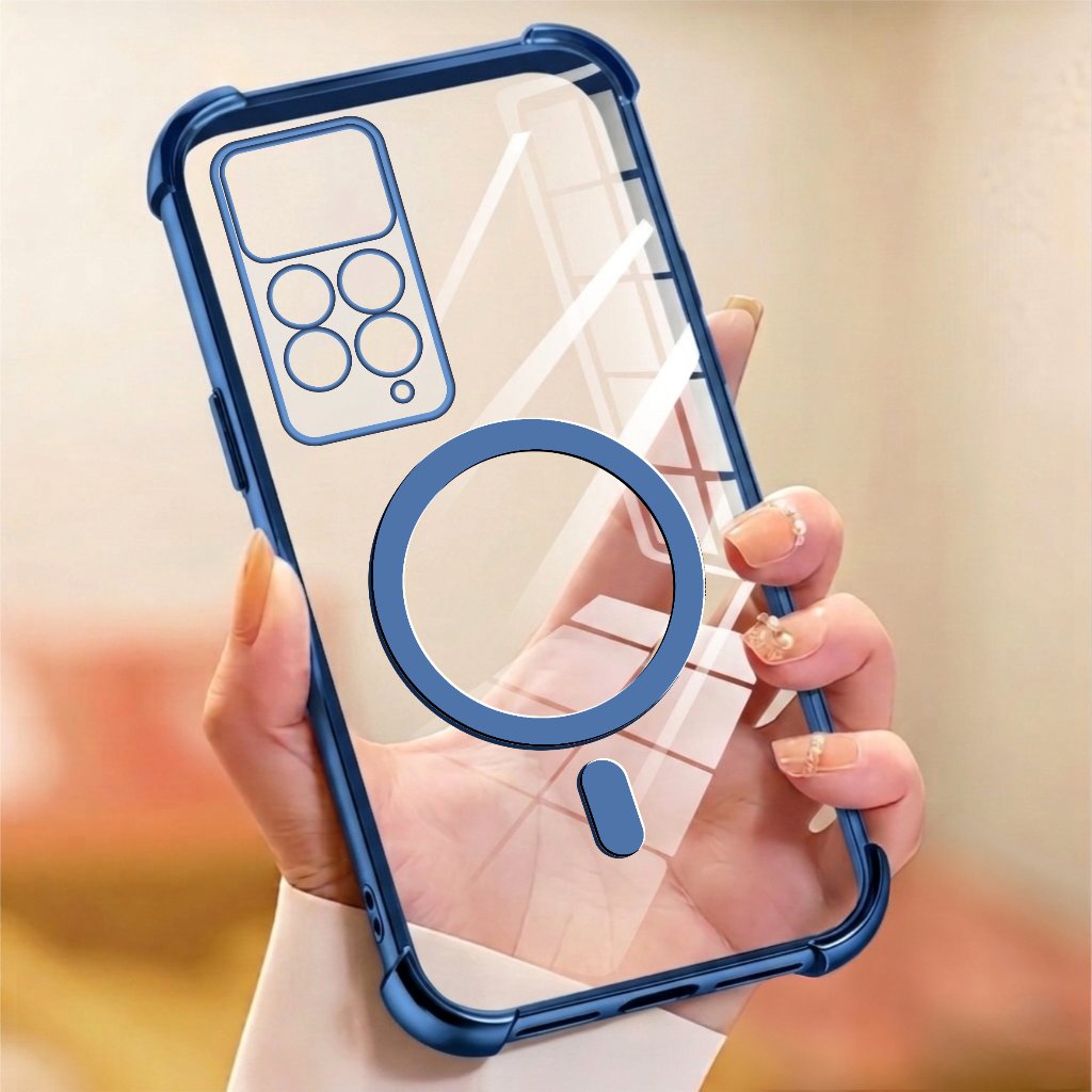 Case Redmi Note 11 Pro / 12 Pro 4G 5G Anti Crack Glitter Transparan Ring Wireless