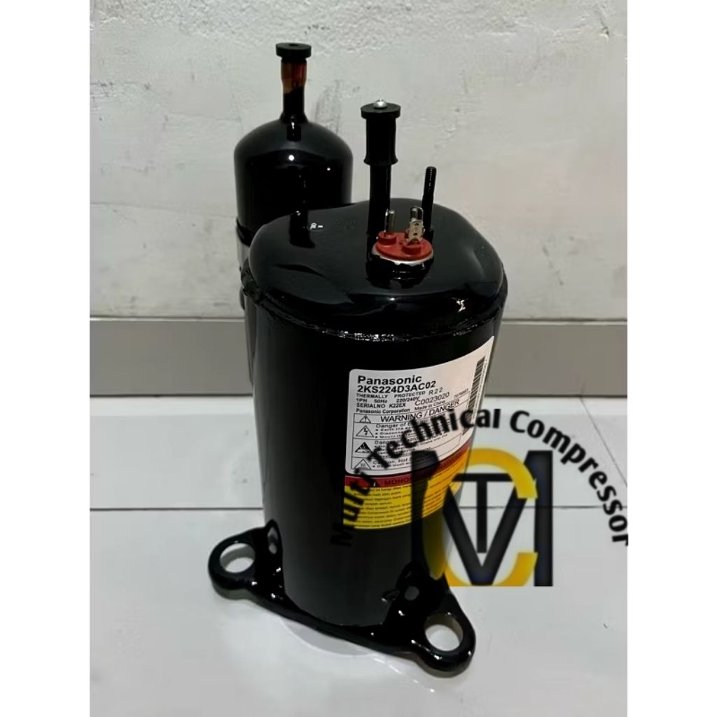 COMPRESSOR PENDINGIN AC PANASONIC 2KS224 / 2KS224D3AC02 ( 1,5PK R22 1PHASE )