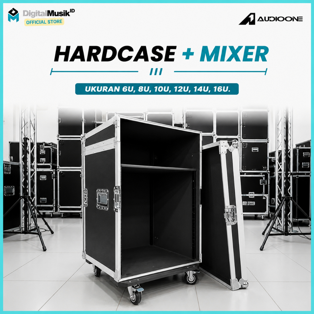 Box Hardcase Speaker Sound System Plus Mixer 6U 8U 10U 12U 14U 16U Kotak Power Box Amplifier | DM