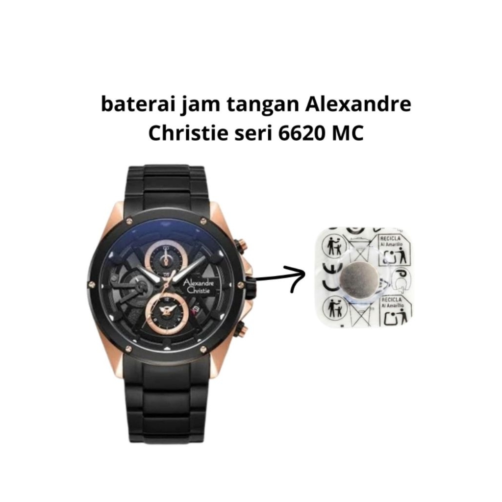 Baterai Jam Tangan Alexandre Christie AC 6620 MC Original - Tahan 2 Tahun+
