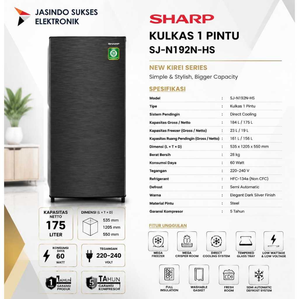 LEMARI ES SHARP 192NHS