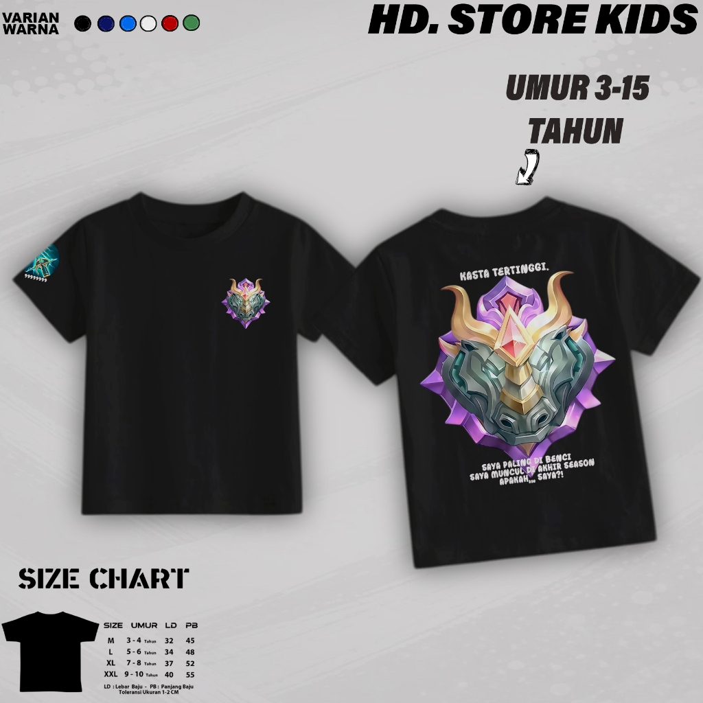 Kaos Anak cowok Premium /Kaos Distro Anak/Pakain Anak Laki laki EPICAL GLORY