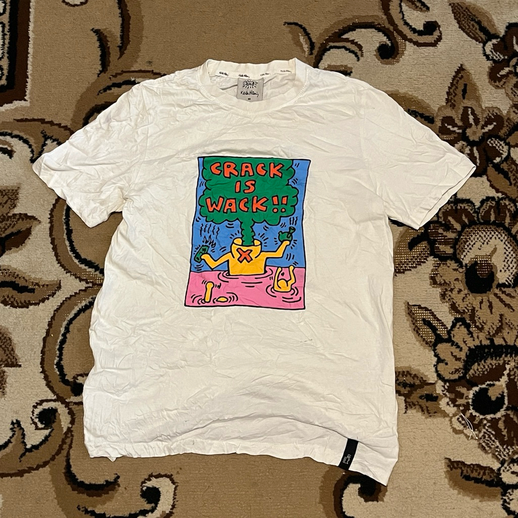 Kaos Keith Haring Crack is Wack