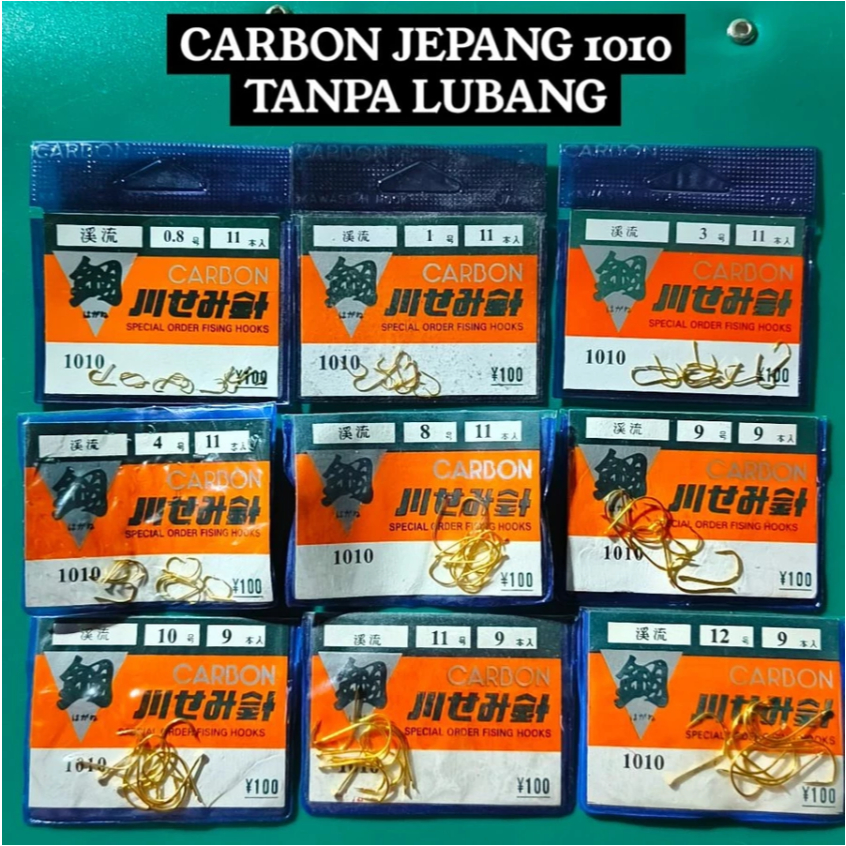 Kail Carbon Lama / Carbon Jepang 1010 G Flat Tanpa Lubang Warna Gold