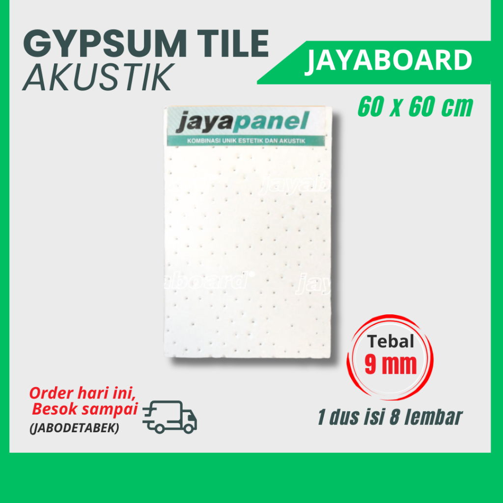 Plafon Akustik Byhua 60x60cm Peredam Suara - Gyptile Jayaboard Jayapanel