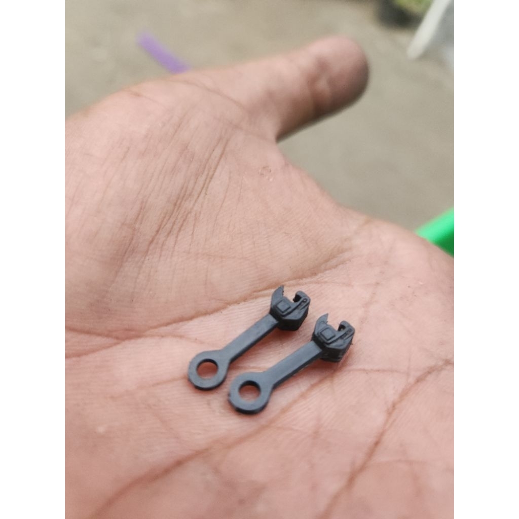 Coupler genggam kereta api miniatur skala HO dan kereta railking, high detail, bahan plastik injek