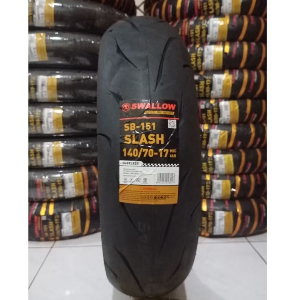 Ban Luar SWALLOW Slash 140/70-17 Tubeless Soft Compound