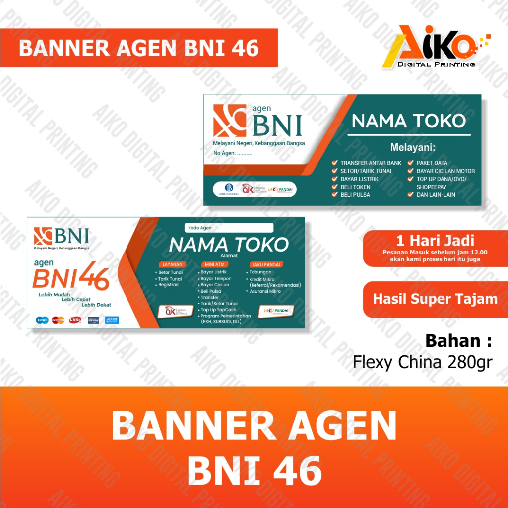 BANNER AGEN BNI46 | SPANDUK AGEN BNI46