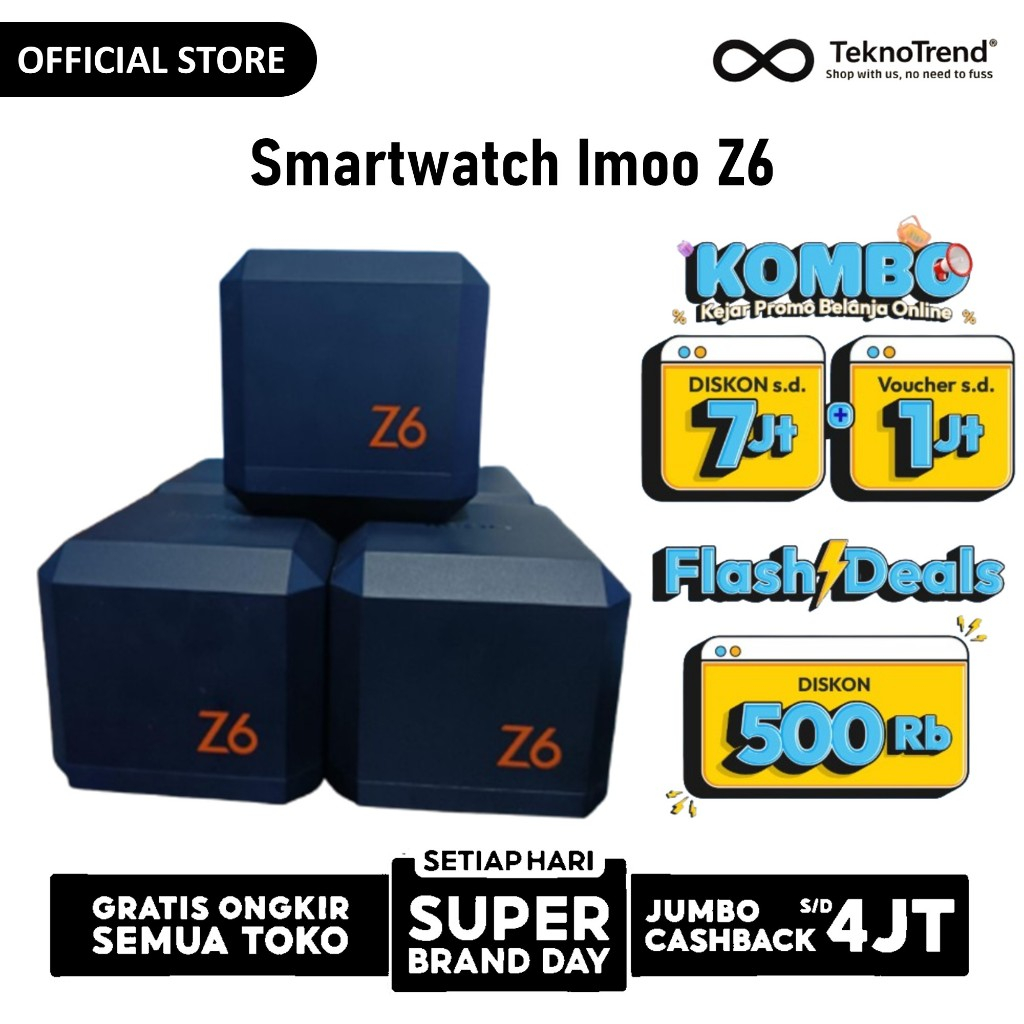IMOO Z6 HD Video Call Garansi Resmi Smartwatch