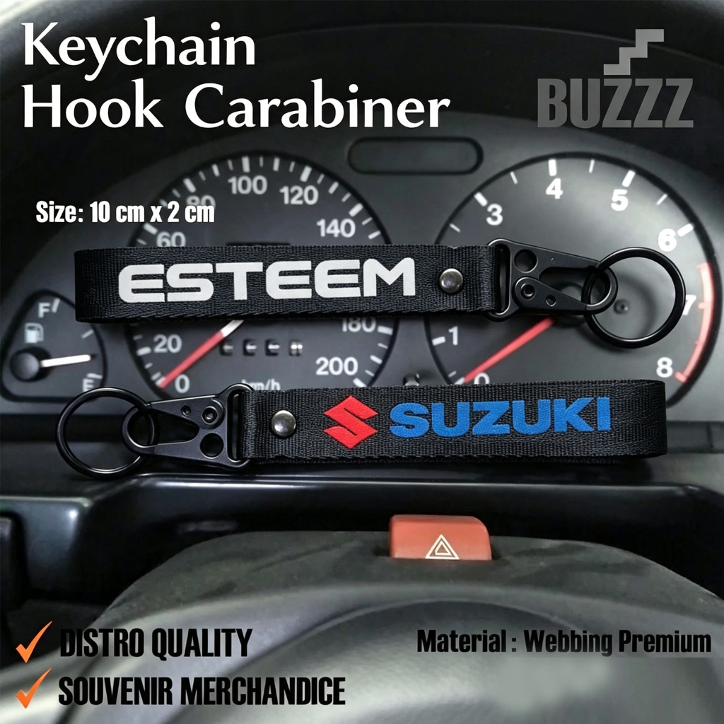 GANTUNGAN KUNCI ESTEEM - KEYCHAIN SUZUKI ESTEEM - KARABINER SUZUKI ESTEEM