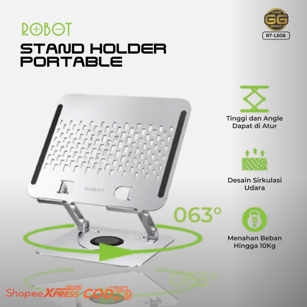 HOLDER ROBOT PHONE&TABLET STAND 360°Derajat (RT-LS08) (RT-LS07) (RT-LS06s)