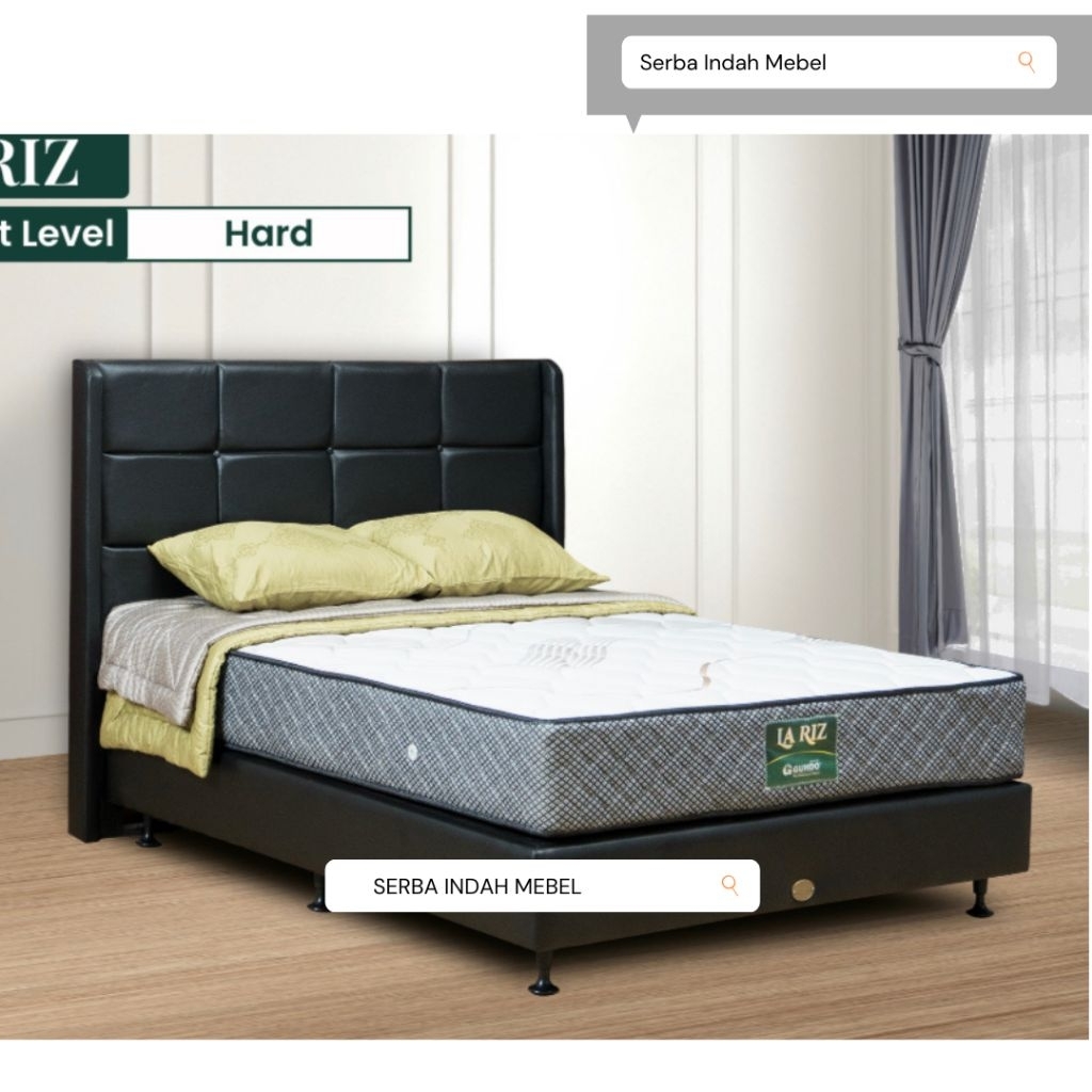 kasur spring bed guhdo la riz 90 120 160 180 x 200 matras lariz laris gudho standart deluxe bedset s
