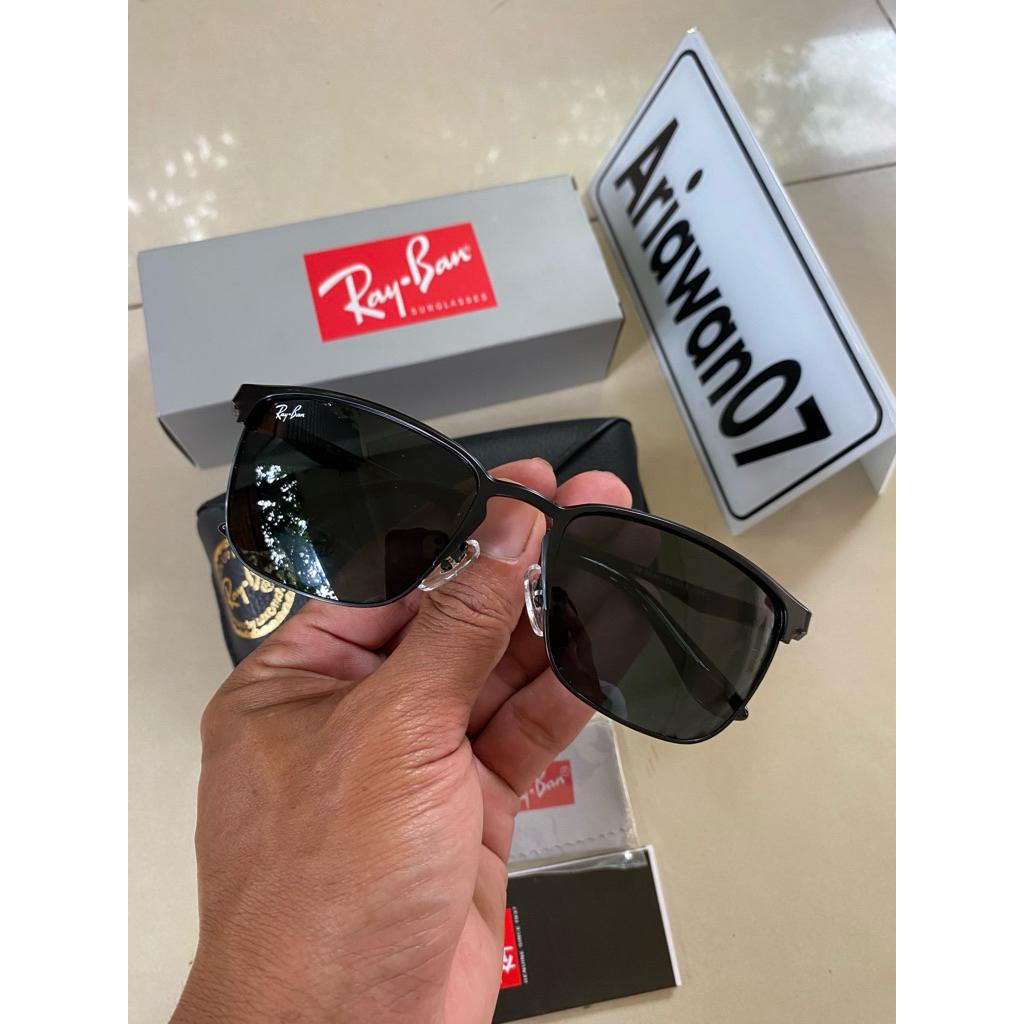 kacamata ray-ban rb 3508 full hitam sz 56