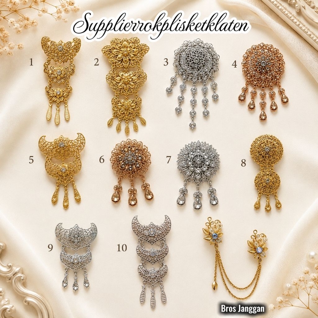 bross kebaya/bross kutubaru/bross murah/hiasan dada