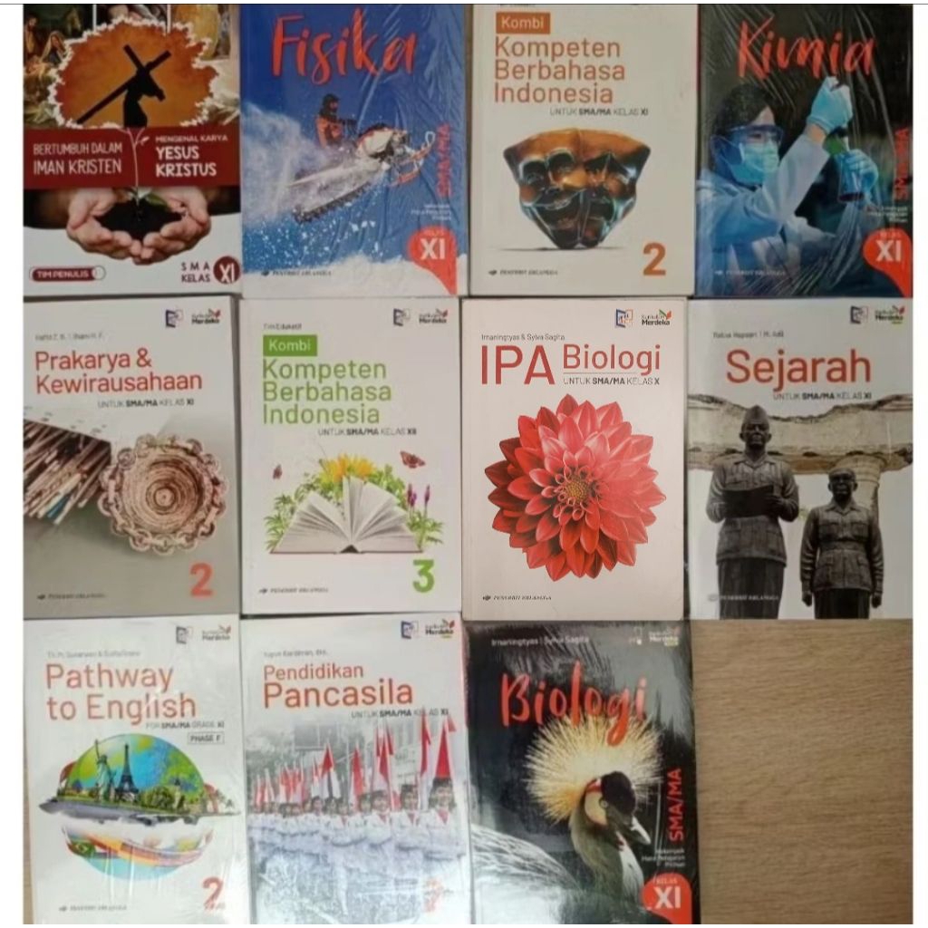 [MASIH SEGEL] Erlangga Kurikulum Merdeka Indonesia Pancasila Fisika Kimia English Prakarya Sejarah A
