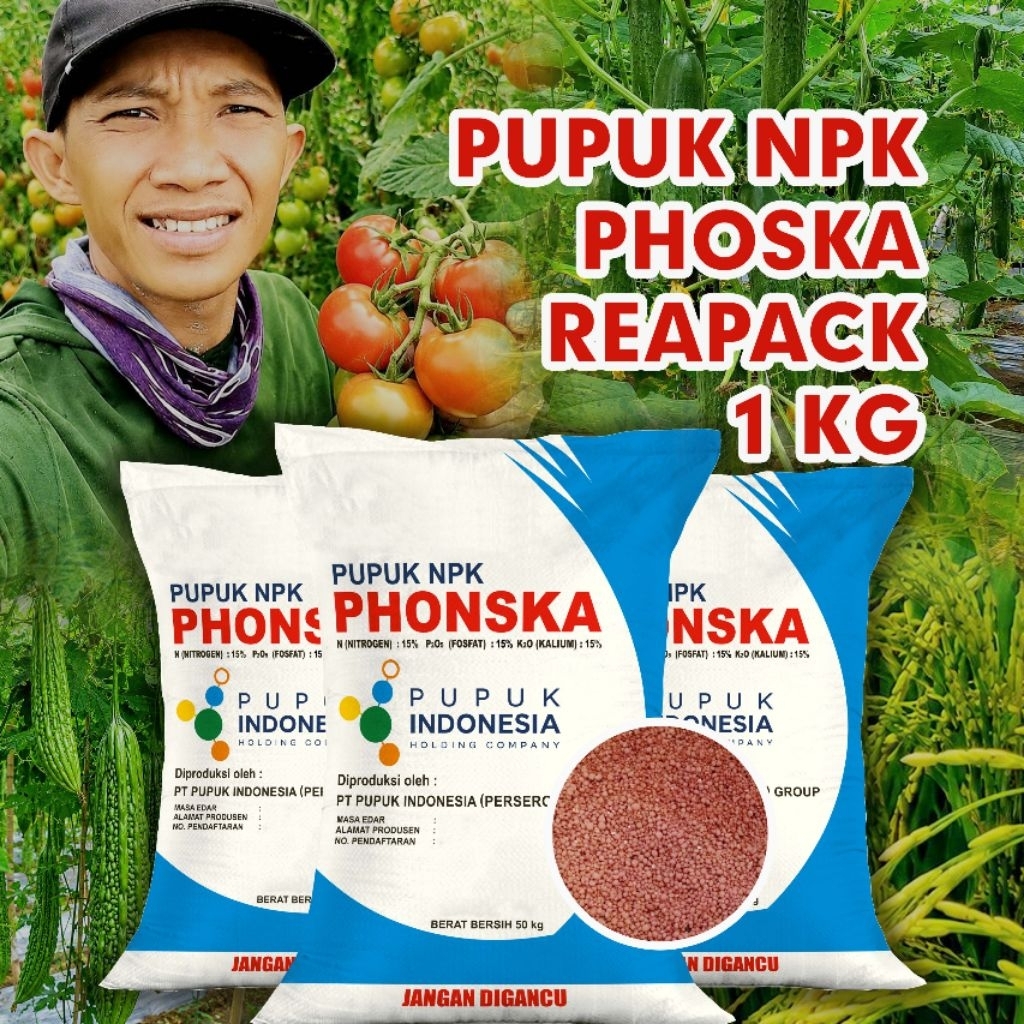 Pupuk NPK Phoska 1kg non subsidi repack