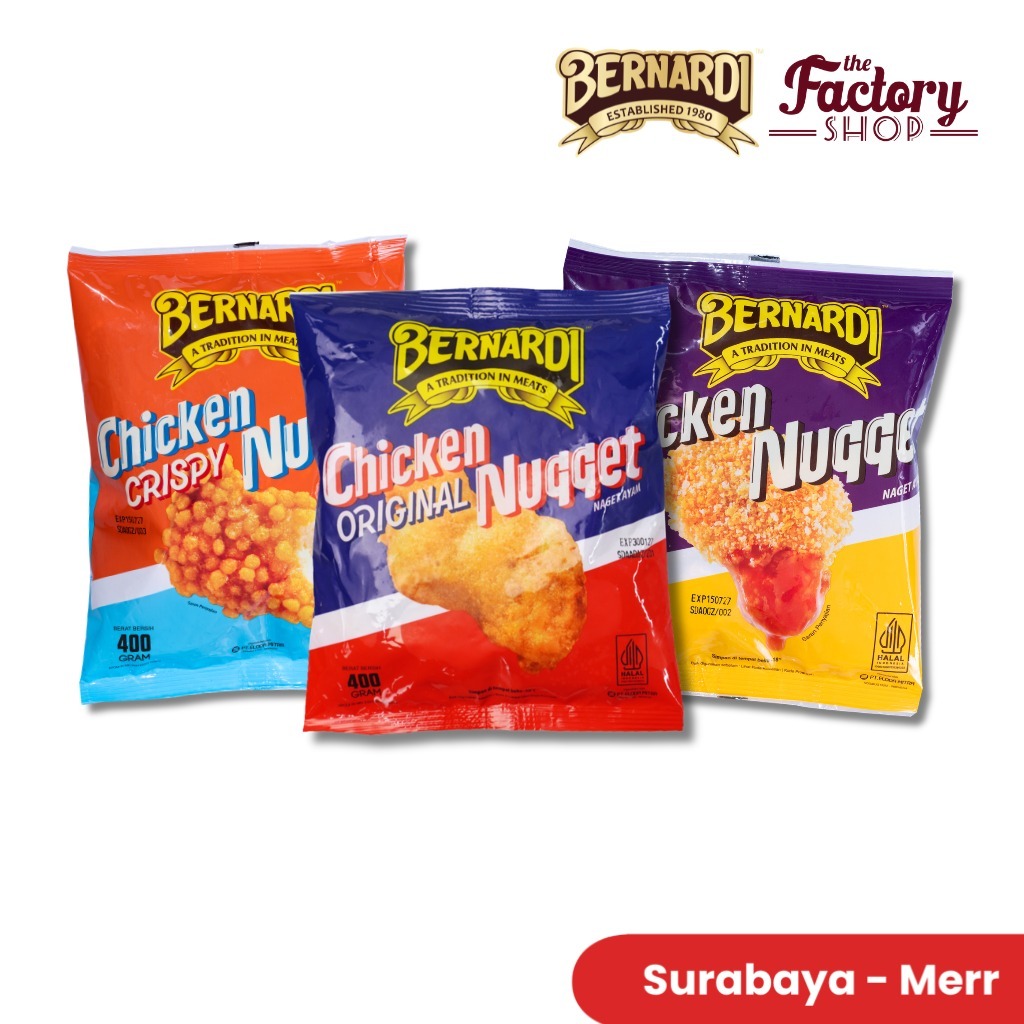 BERNARDI CHICKEN NUGGET ORI CRISPY 400G (SURABAYA)