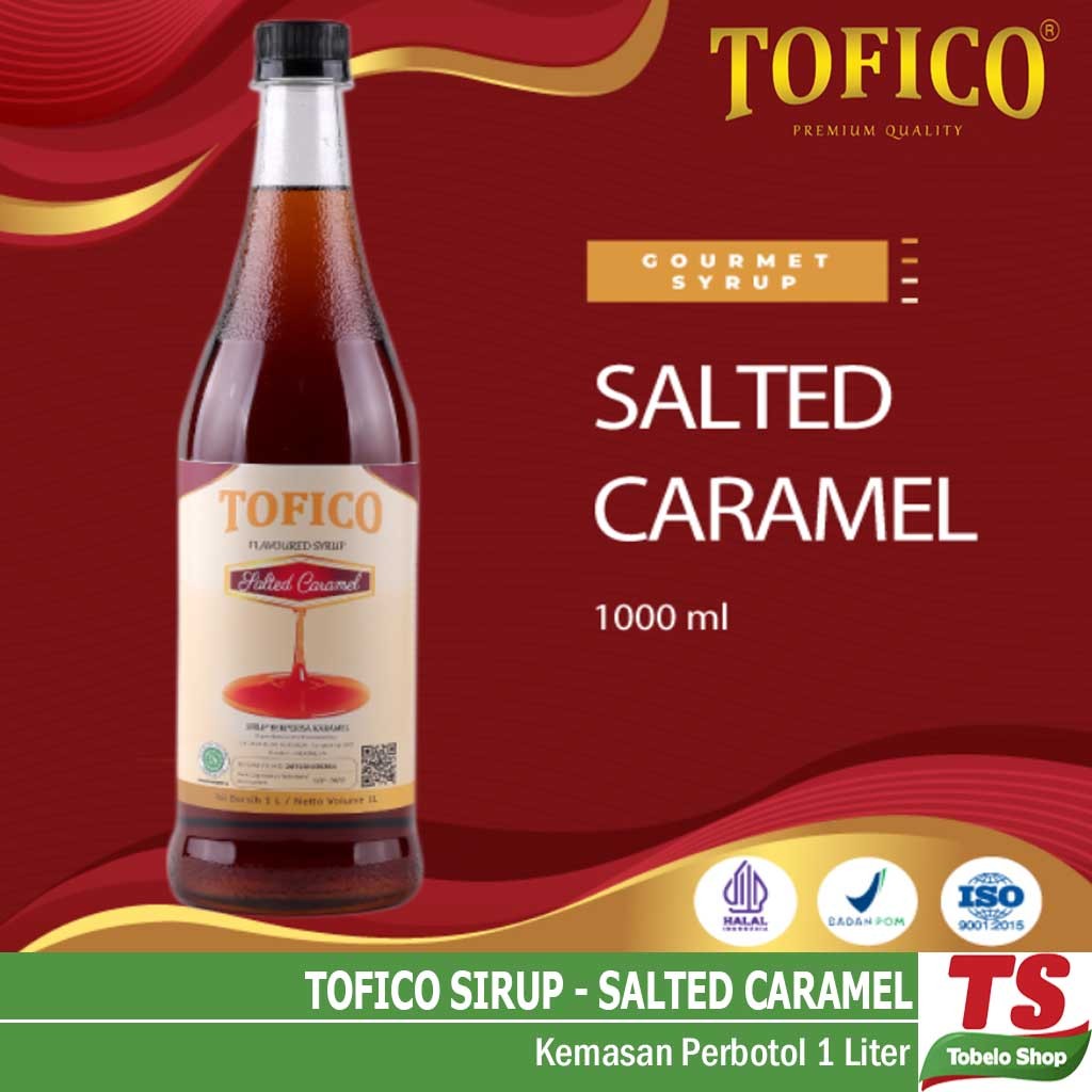 TOFICO SALTED CARAMEL SYRUP 1 LITER / TOFICO SALTED CARAMEL SIRUP / TOFICO SIRUP SALTED CARAMEL / TO