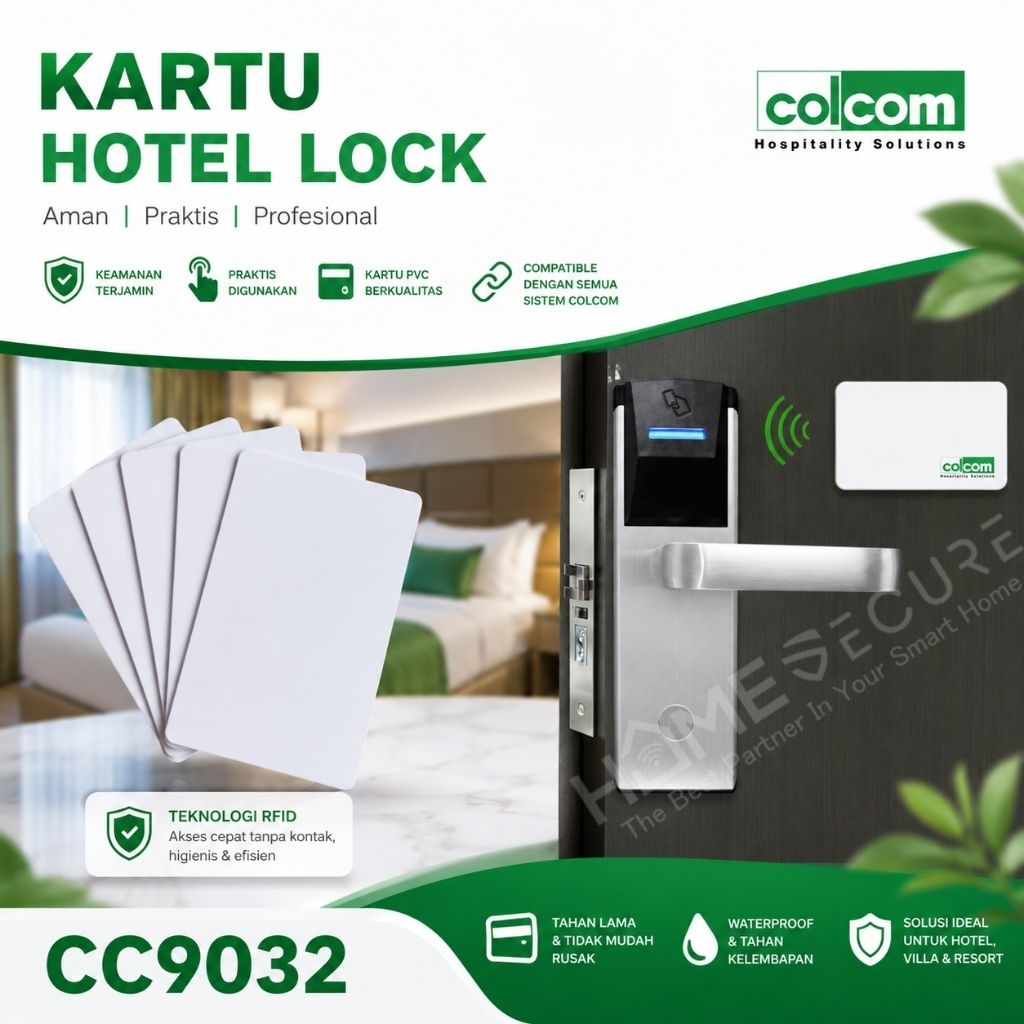 Kartu Access Hotel Lock System ColCom 9032 / Colcom 9016 Kartu Kunci hotel