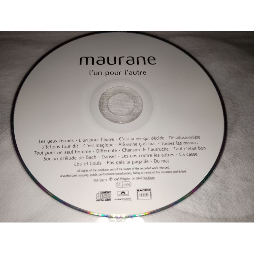 CD Maurane Original Tanpa Cover