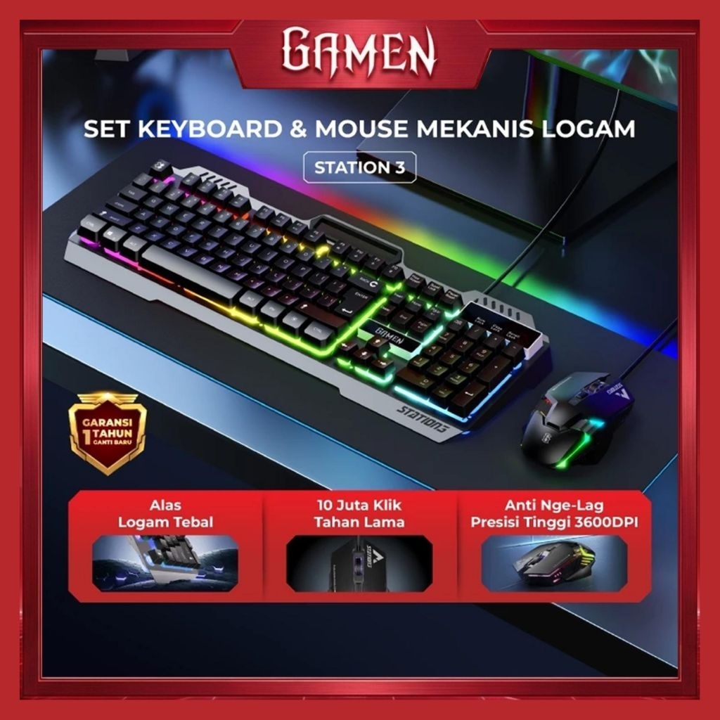 GAMEN STATION 3 KEYBOARD GAMING
